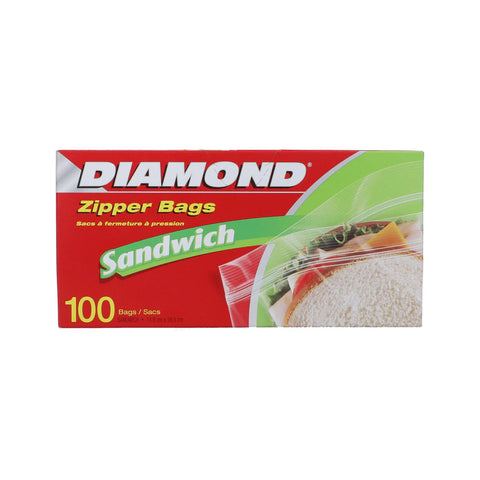 Diamond Sandwich Zipper Bags 100s