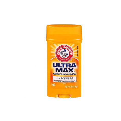 Arm & Hammer Ultra Max Unscented Deodorant Stick 73g