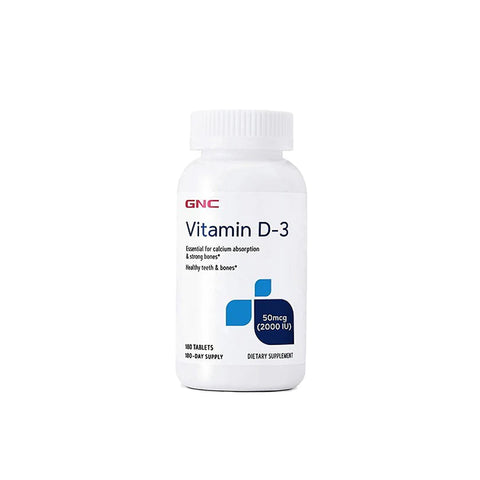 GNC Vitamin D-3 50mcg Tablet 180s
