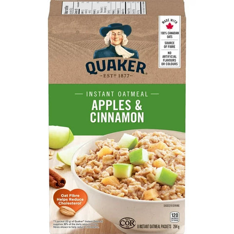 Quaker Apples & Cinnamon Oatmeal 264g