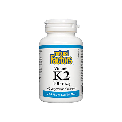 Natural Factors Vitamin K2 100mcg Capsules 60s