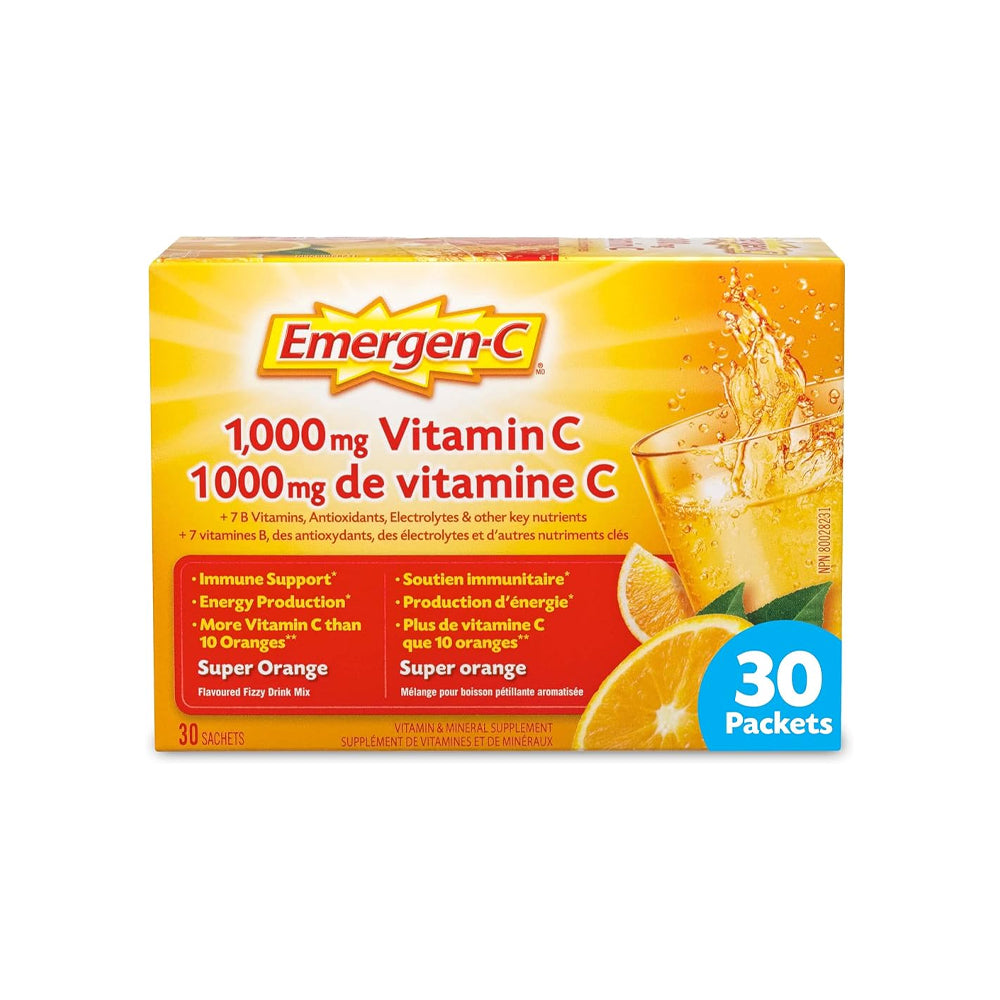 Emergen-C 1000mg Vitamin C Sachets Orange 10s Box