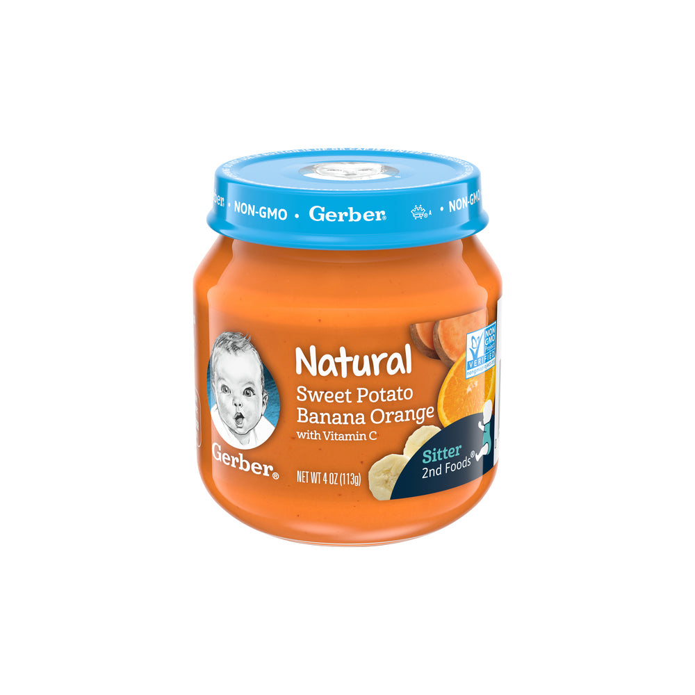 Gerber Natural For Baby Food Sweet Potato Banana Orange 113g