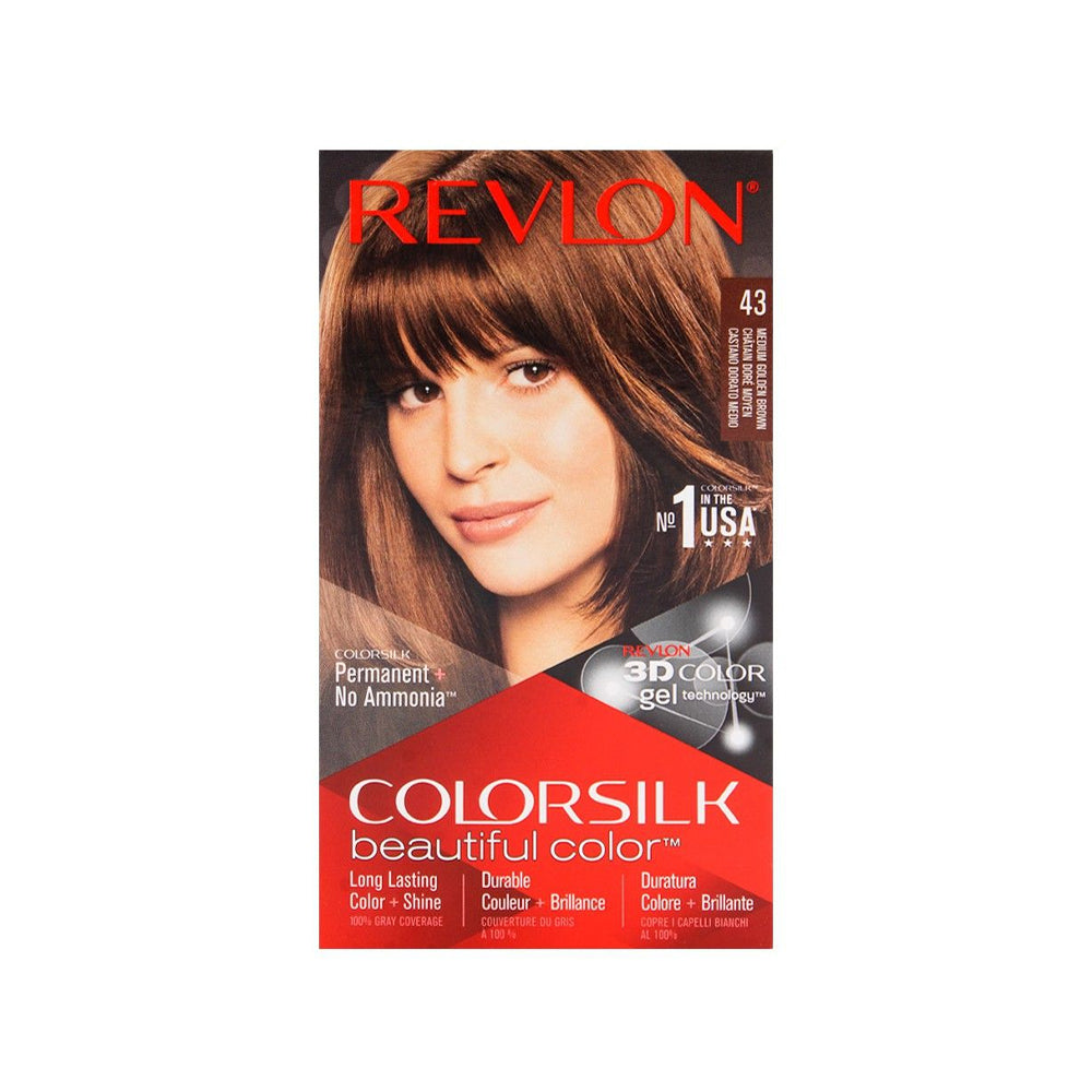 Revlon Color Silk 43 Miduim Golden Brown