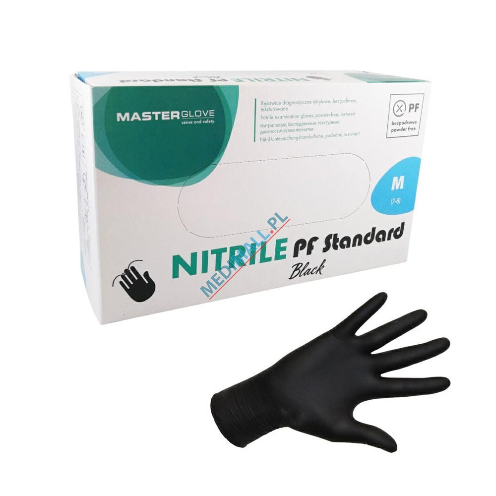 Master Nitrile Black Gloves 100s