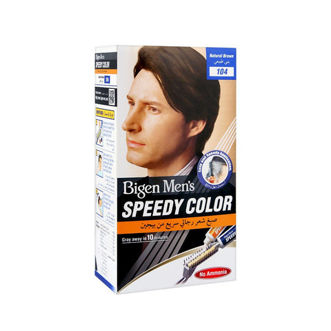 Bigen Men's Speedy Natural Brown Hair Color 104