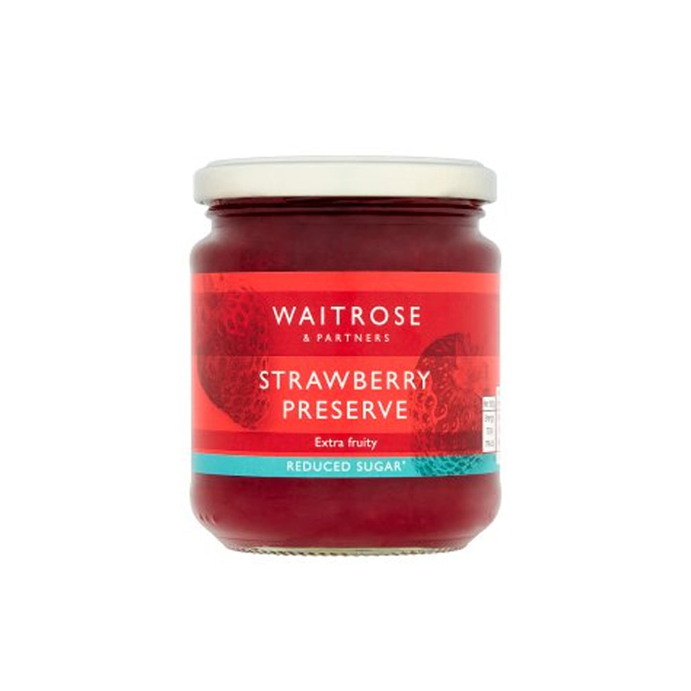 Waitrose Strawberry Preserve Extra Fruity 310g
