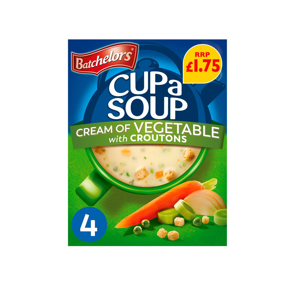 Batchelors Cup A Soup Cream Of Vegetable 4 Sachets
