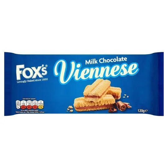 Fox's Viennese Milk Chocolate Biscuits 120g