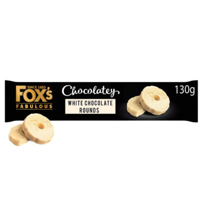 Fox's Chocolatey White Chocolate Rounds Biscuits 130g