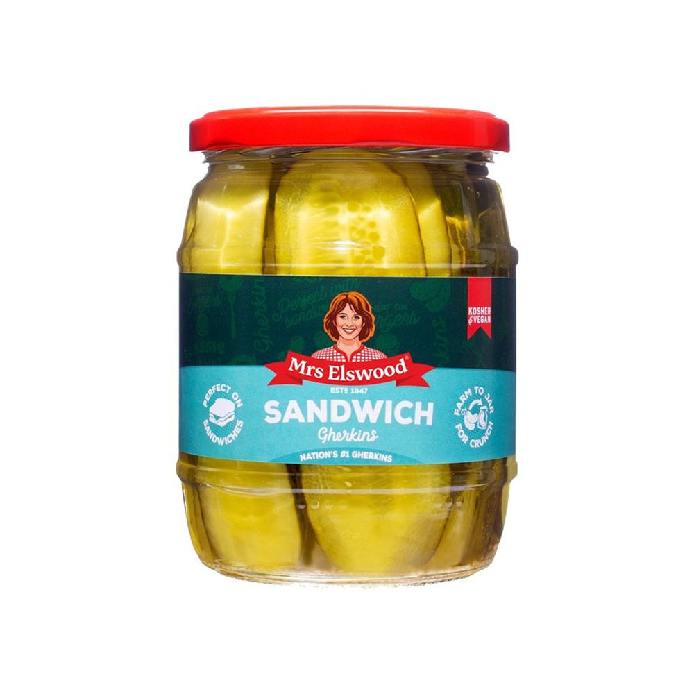 Mrs Elswood Sweet Cucumber Sandwich Slices 540gm