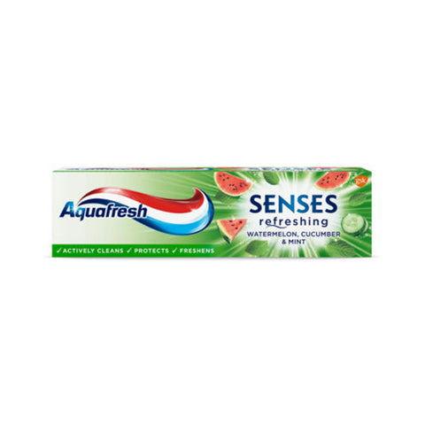 Aquafresh Sense Refreshing Watermelon,Cucumber & Mint Toothpaste 75ml