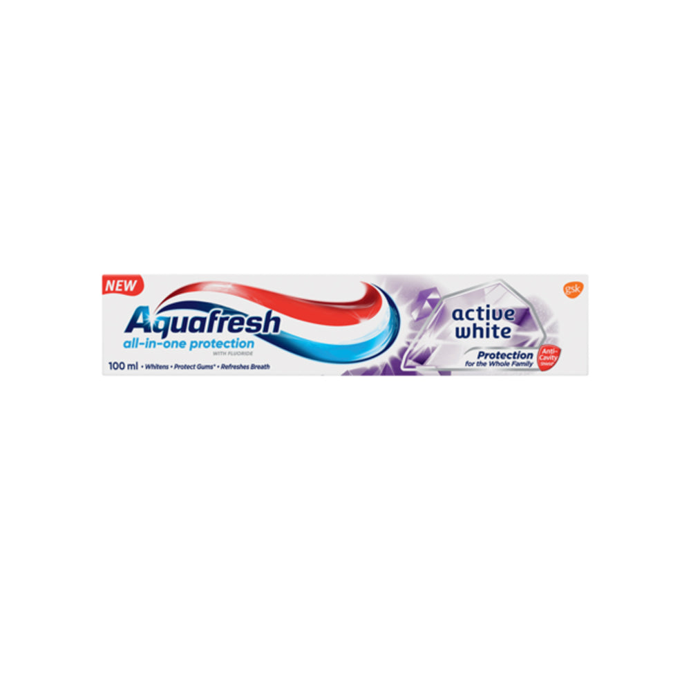 Aquafresh Active White With Menthol Toothpaste 100ml