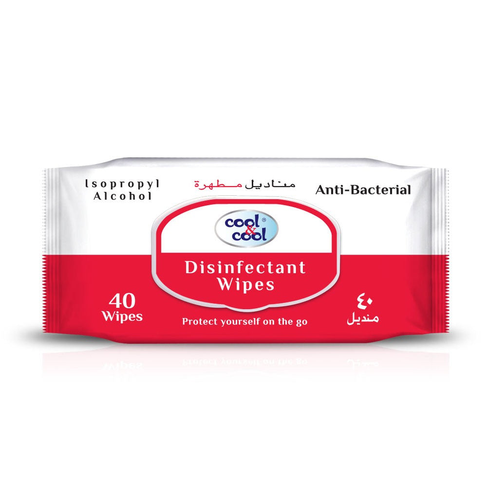 Cool & Cool Disinfectant Wipes 40s