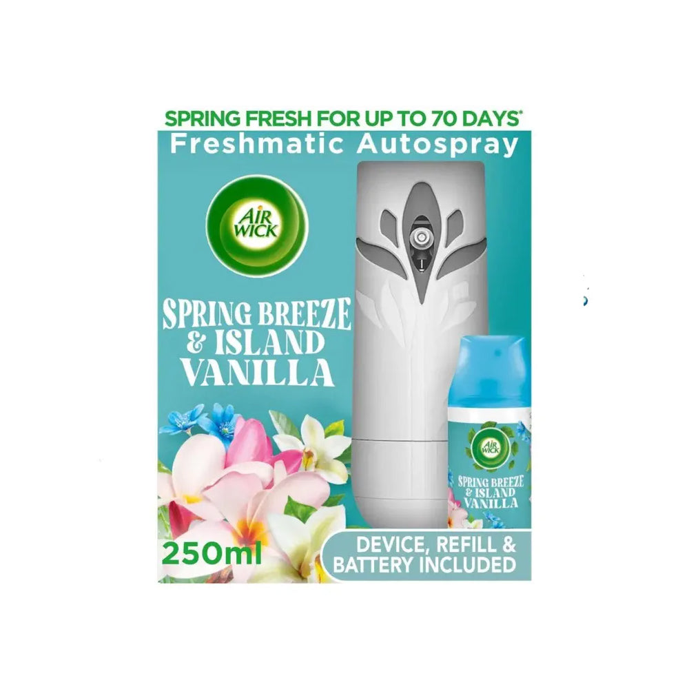 Air Wick Spring Breeze & Island Vanilla Freshmatic Auto Spray 250ml