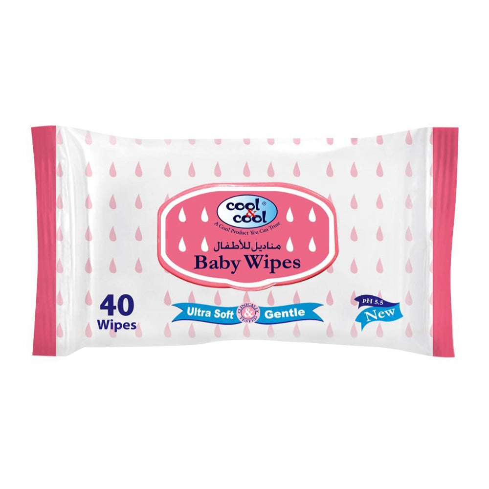 Cool & Cool Wipes Ultra Soft & Gentle 40s