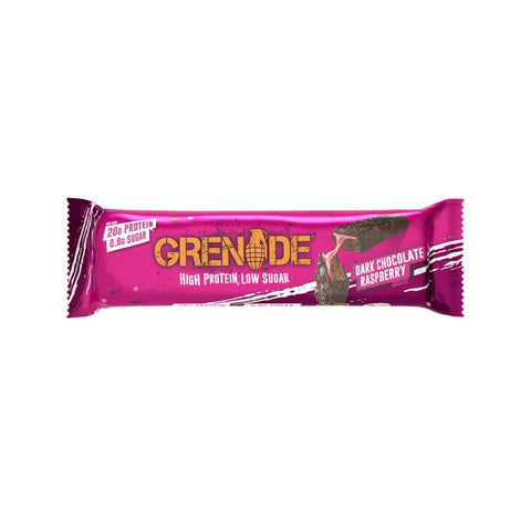 Grenade Dark Chocolate Raspberry High Protein Bar 60g