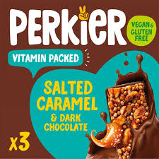 Perkier Salted Caramel & Dark Chocolate Bars 3x37g