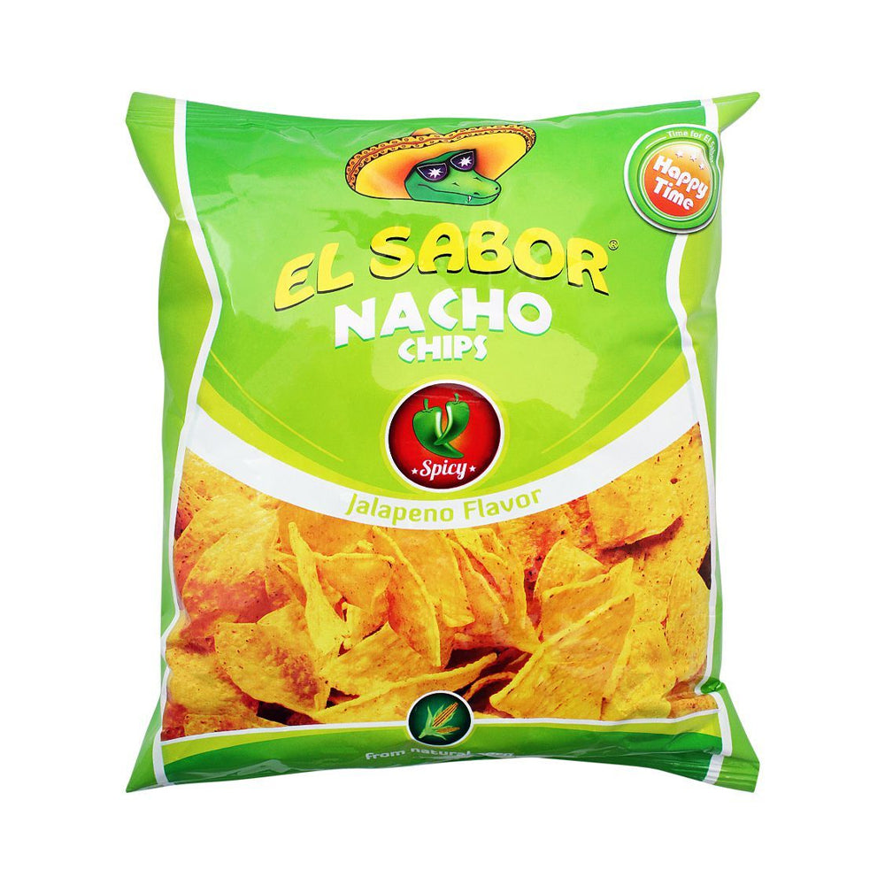 El Sabor Jalapeno Nacho Chips 100g