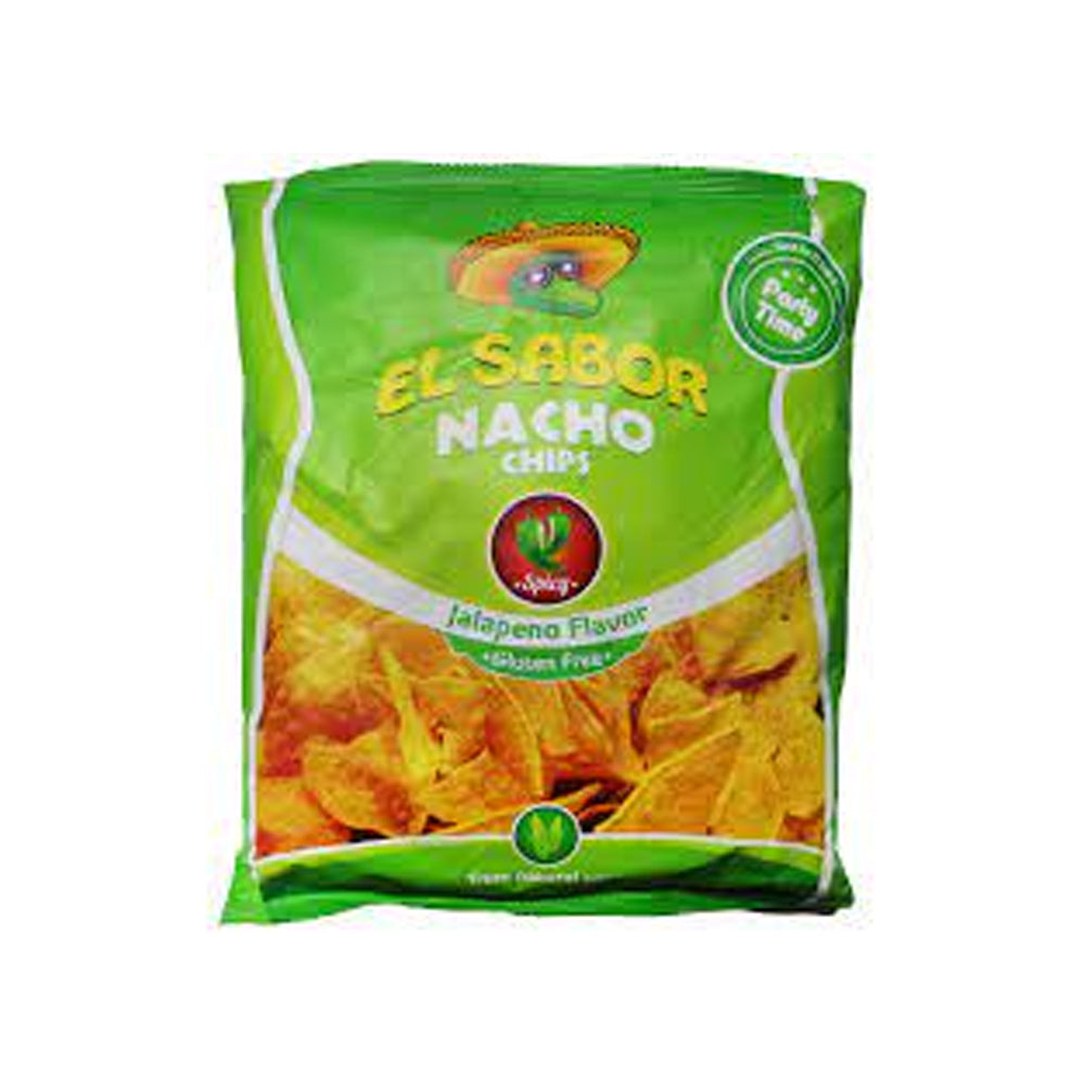 El Sabor Nacho chips Jalapeno 225g