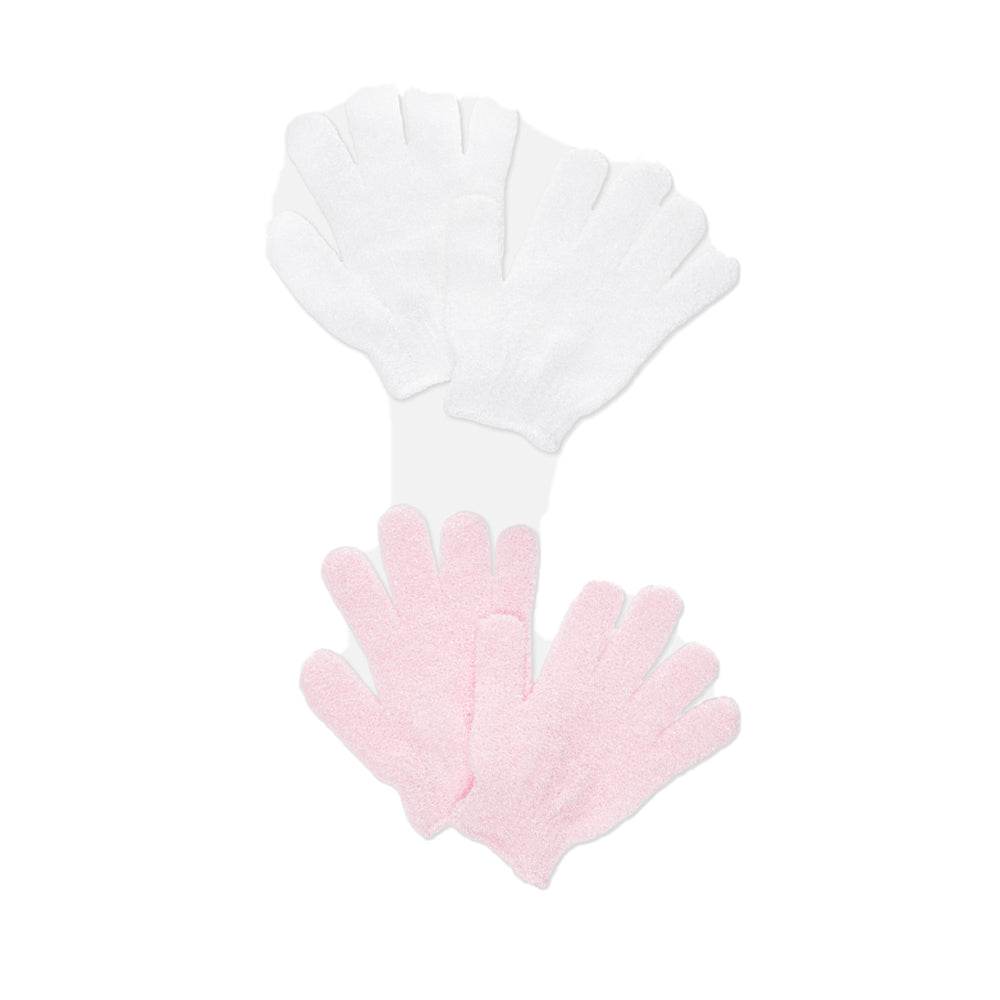 Primark Exfoliating Gloves Pink & White