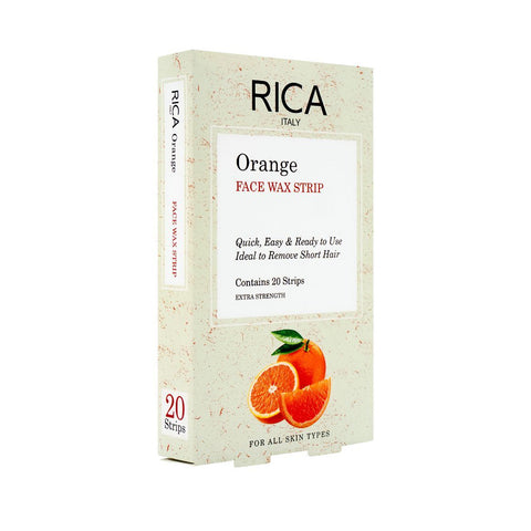 Rica Orange Face Wax Strip 20s