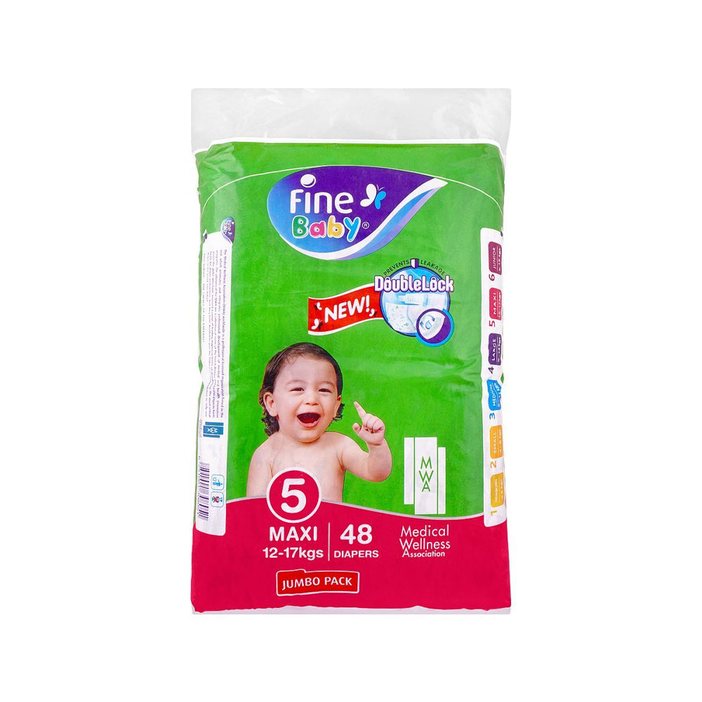 Fine Baby Maxi 05 Jumbo Pack Diapers 48s