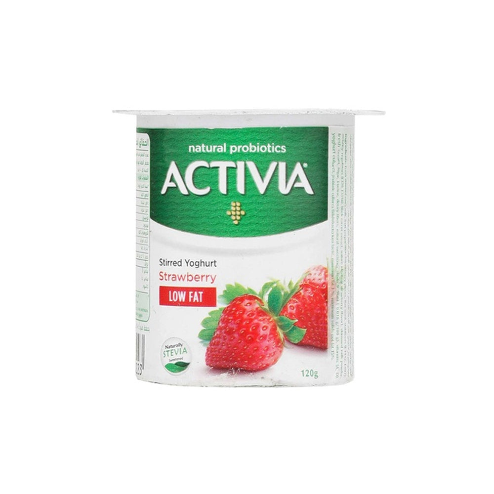 Activia Stirred Yoghurt Strawberry Light 120g