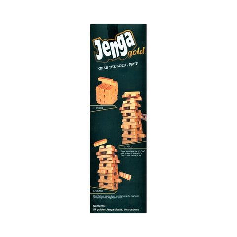 Jenga Gold 54 Instruction Blocks No:0149E-7