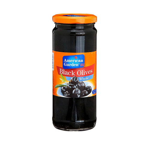 American Garden Black Olives Whole 450g