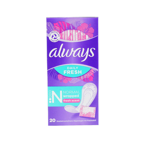 Always Dailies Normal Fresh Scent Pads 20s