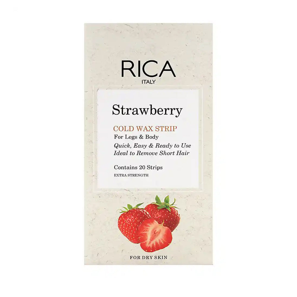 Rica Strawberry Cold Wax Strip 20s