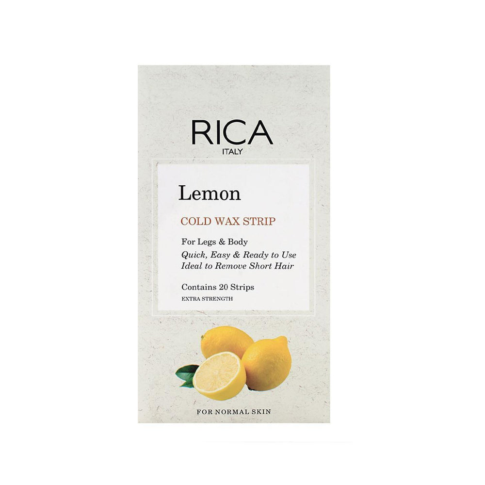 Rica Lemon Cold Wax Strip 20s