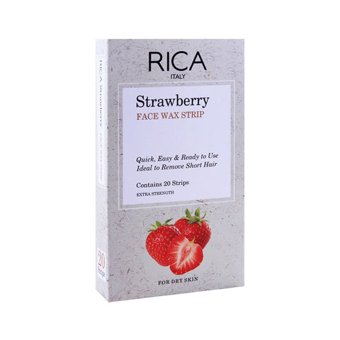 Rica Strawberry Face Wax Strip 20s