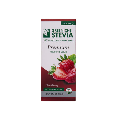 Greeniche Stevia Flavoured Stevia Strawberry Liquid 118ml