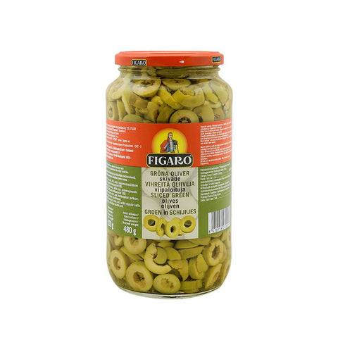 Figaro Olives Green Sliced 920g