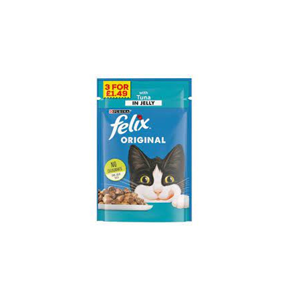 Felix Original With Tuna In Jelly Cat Food 100g