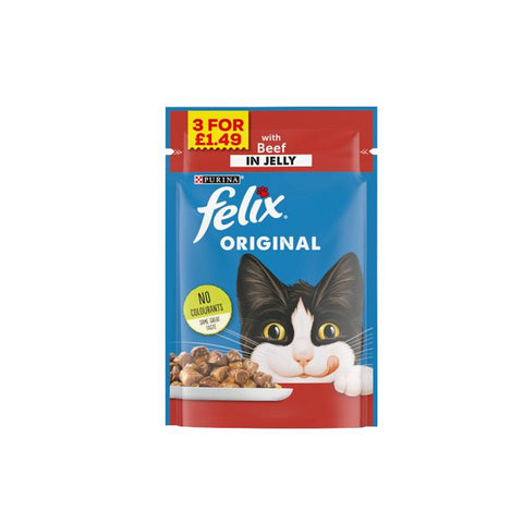 Felix Original With Beef In Jelly Cat Food 100g