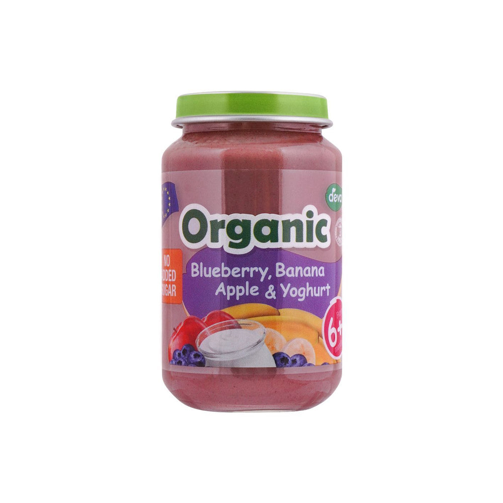 Deva Organic Blueberry' Bananan Apple & Yoghurt 6 Months 200g