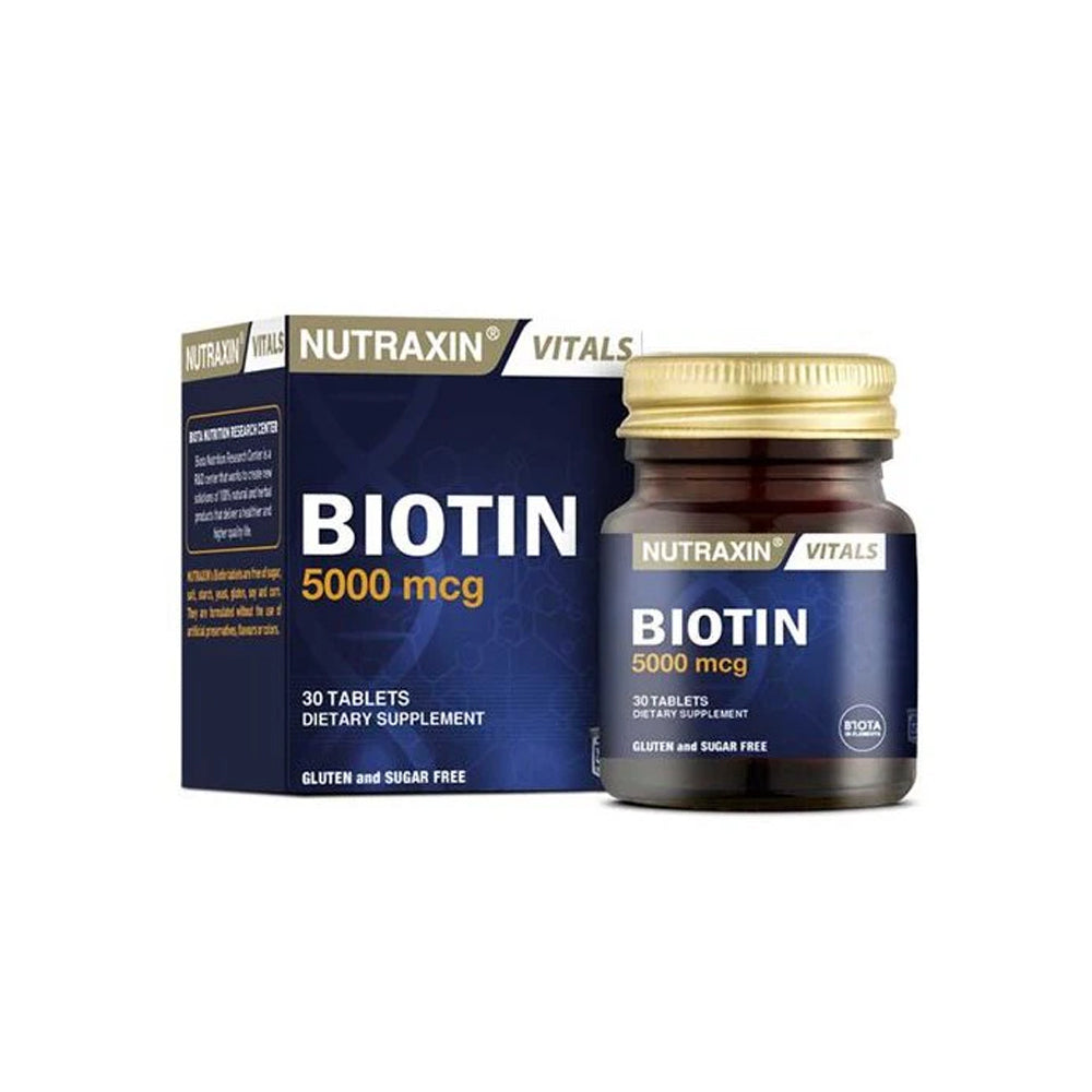 Nutraxin Biotin 5000mg 30 Tab