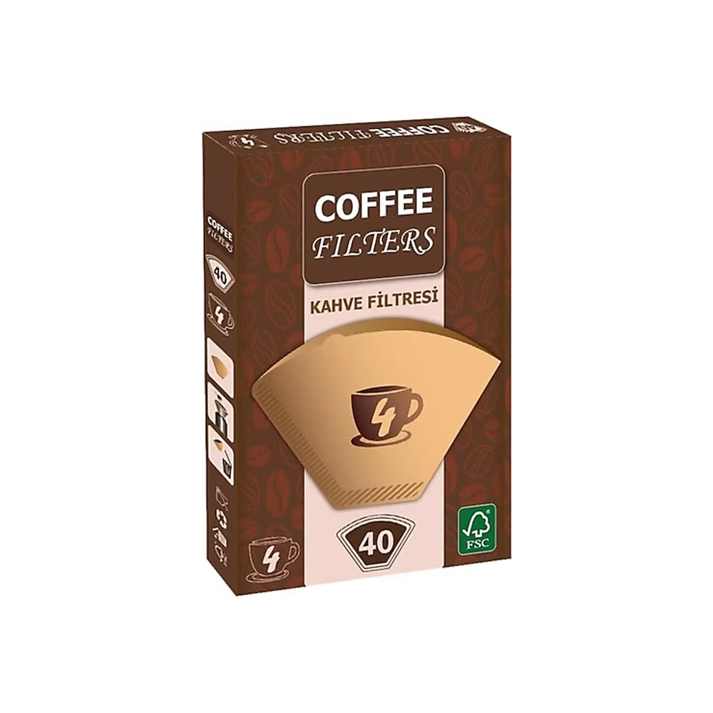 Coffee Filters Kahve Filtresi 4x40s