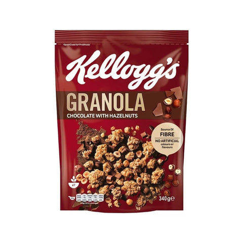 Kelloggs Granola With Chocolate Pieces And Hazelnut 340g