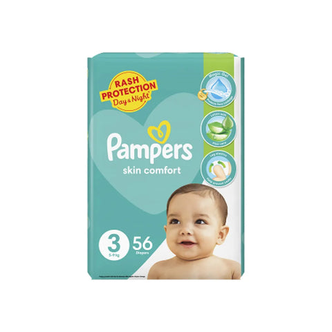 Pampers Skin Comfort Medium 3 Diapers 56s