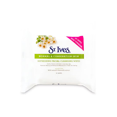 St.lves Normal & Combination Skin Facial Cleansing Wipes 35s