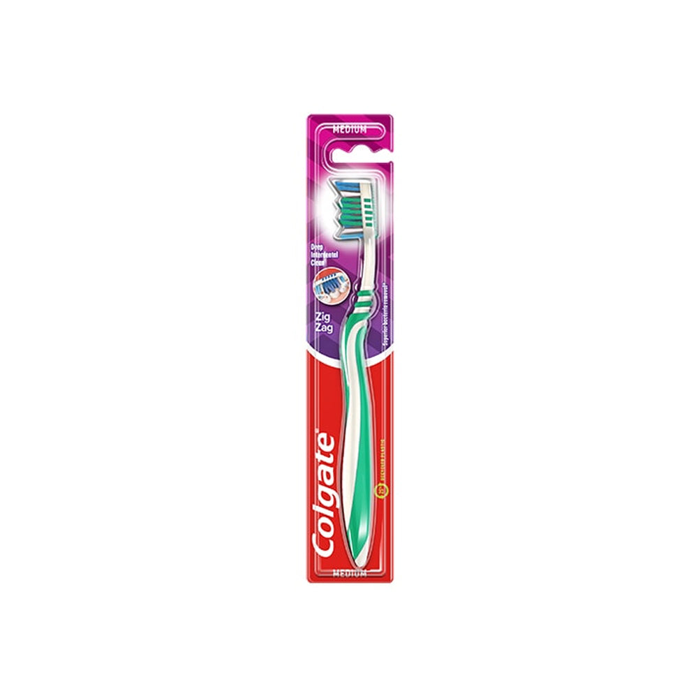 Colgate Zig Zag Medium Toothbrush 2s