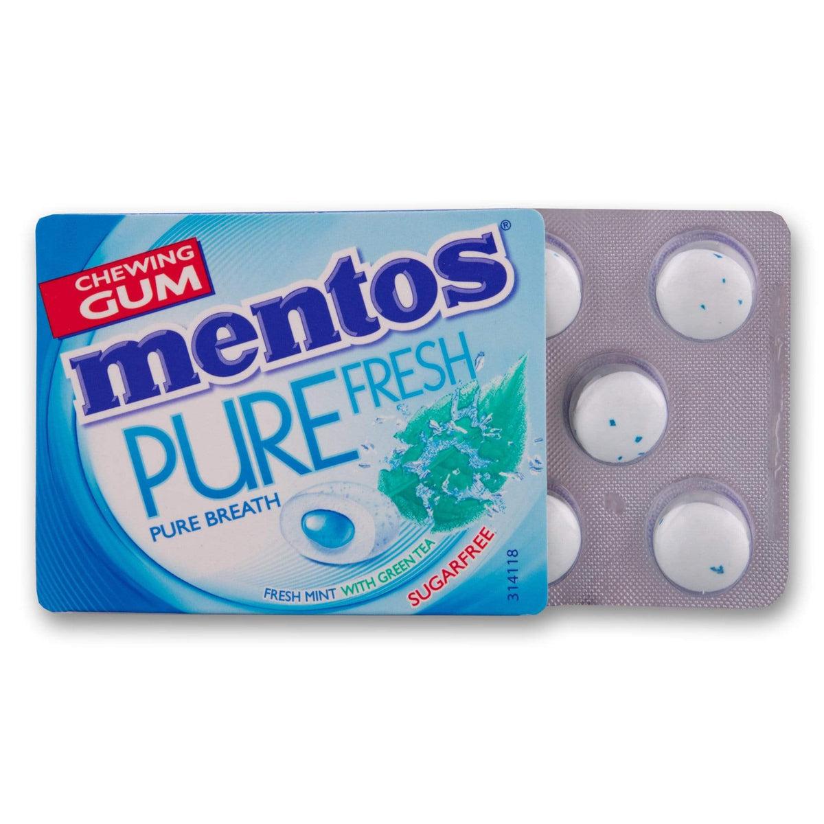 Mentos Full Fresh Mint With Green Tea Chewing Gum 14g