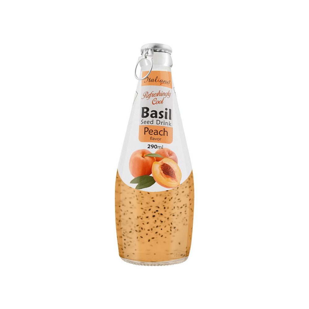Italiano Cool Basil Seed Drink Peach 290ml