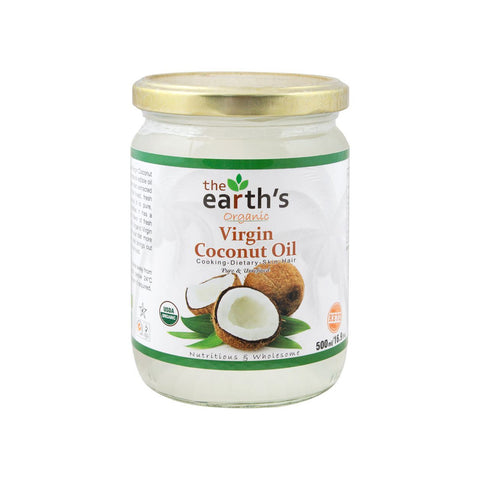 The Earth Organic Virgin Coconut Oil 500ml