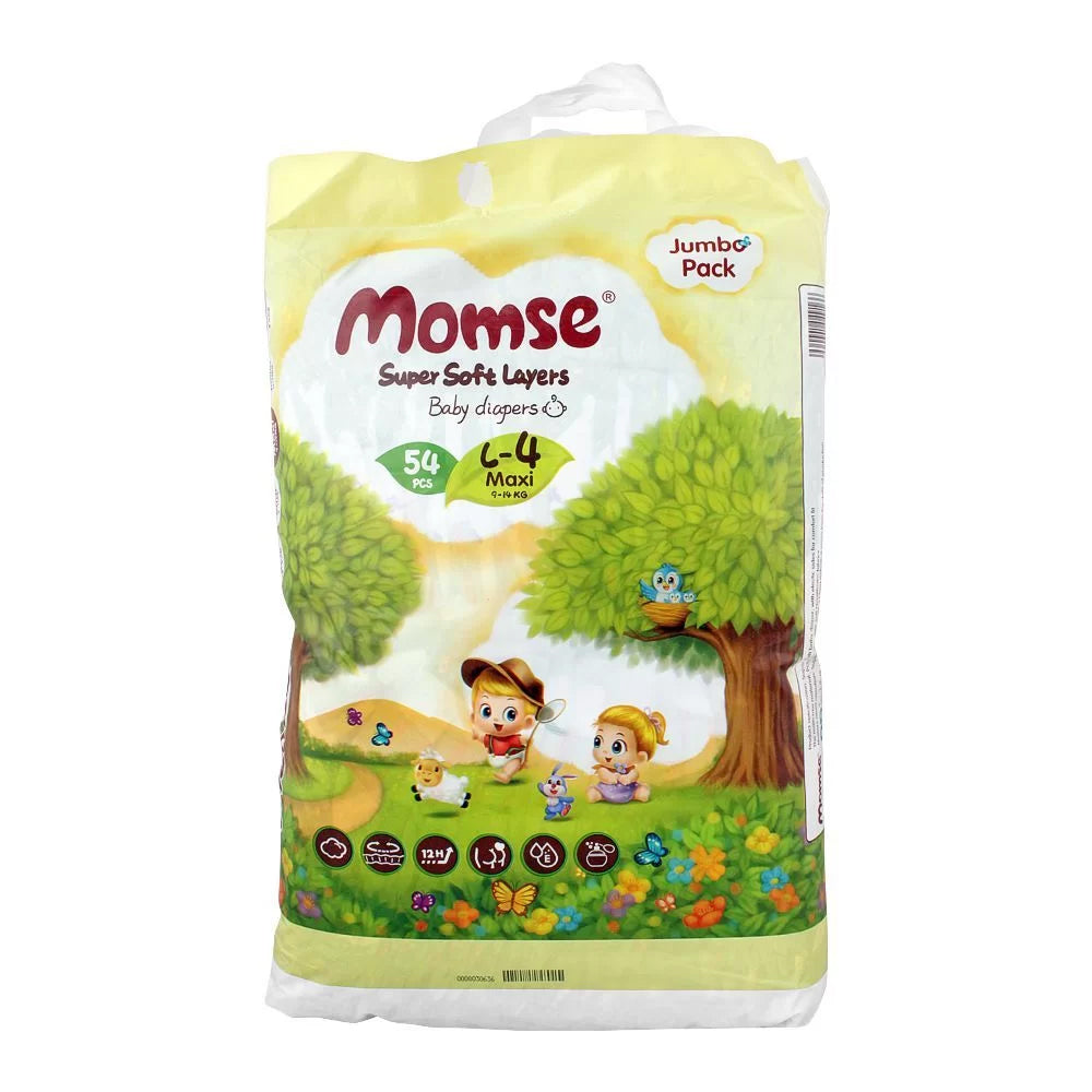 Momse Jumbo Pack Maxi-4 Baby Diapers 54pcs