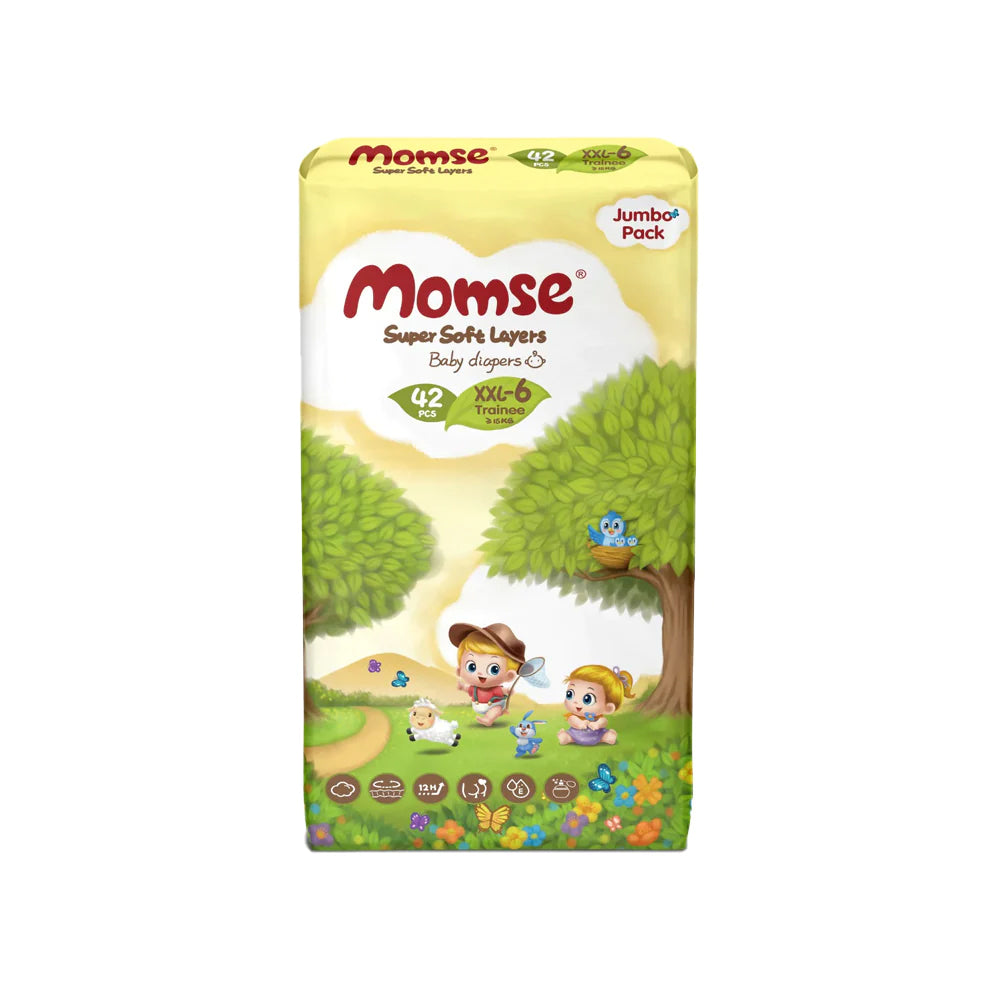 Momse Jumbo Pack Trainee-6 Baby Diapers 42pc